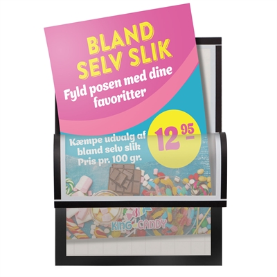  Selvklebende Magnetrammer - Sort