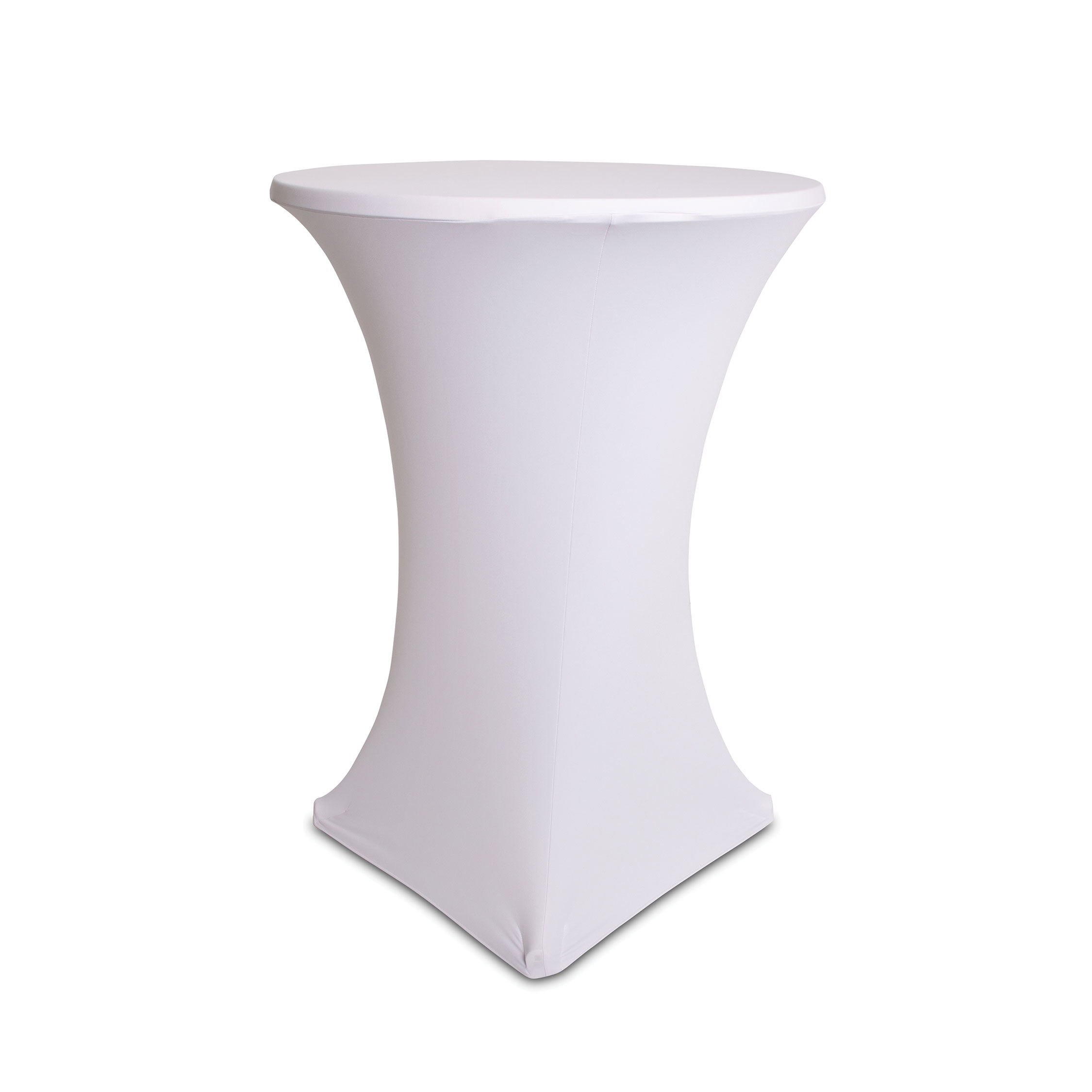 Ståbord trekk Ø80 cm - Hvit