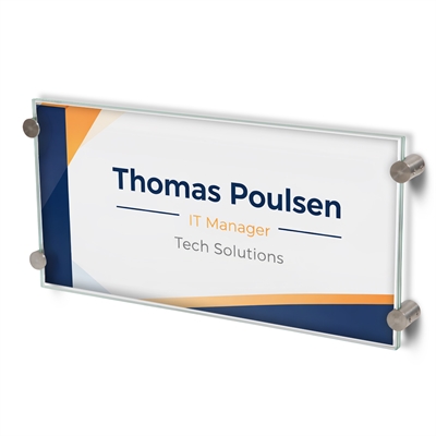 Stando Glasskilt - 15x30 cm