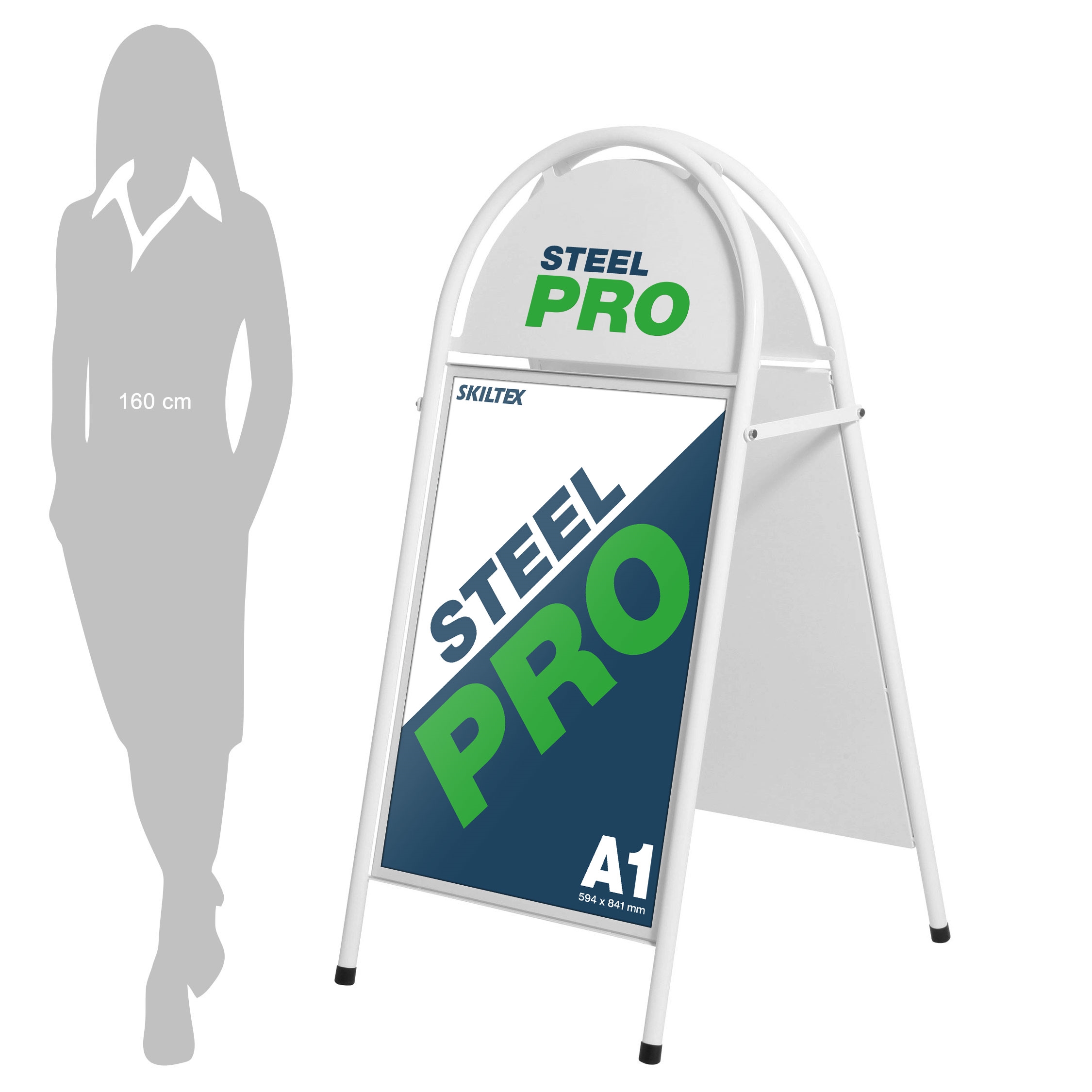 SteelPro Hvit Gatebukk - A1