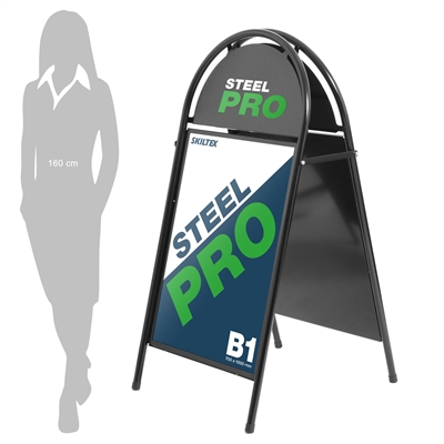 SteelPro Svart Gatebukk - 70x100 cm