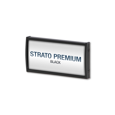 Strato Premium Svart Kontorskilt / Dørskilt - 56x105 mm