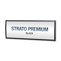 Strato Premium Svart Kontorskilt / Dørskilt - 53x150mm