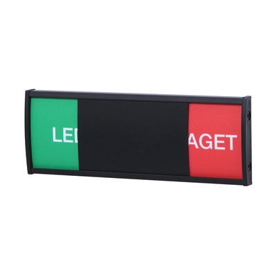 Strato Premium Svart Ledig/optaget skilt - 56x155mm