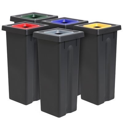 Style søppelbøtte til avfallssortering - 53L