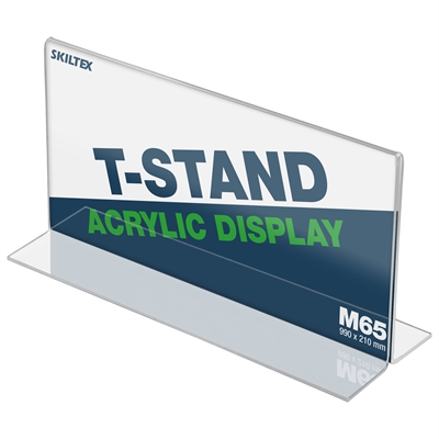 T-Stand Tverrformat Akrylholder - M65