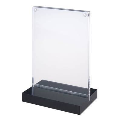 T-Stand LUX magnetisk skiltholder med sort fot - A6