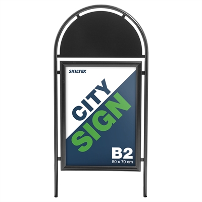 Toppdel til City Sign Gatebukk - svart - 50x70 cm