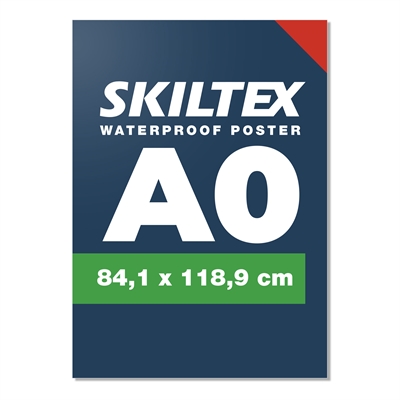 1 Stk. Utendørs vannfast plakat inkl. Trykk - A0