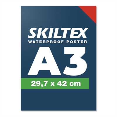 1 Stk. Utendørs vannfast plakat inkl. Trykk - A3