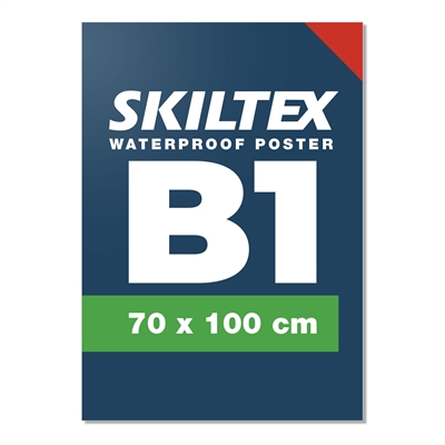 1 Stk. Utendørs vannfast plakat inkl. Trykk - 70x100 cm