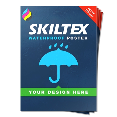 Vannfaste plakater med eget trykk
