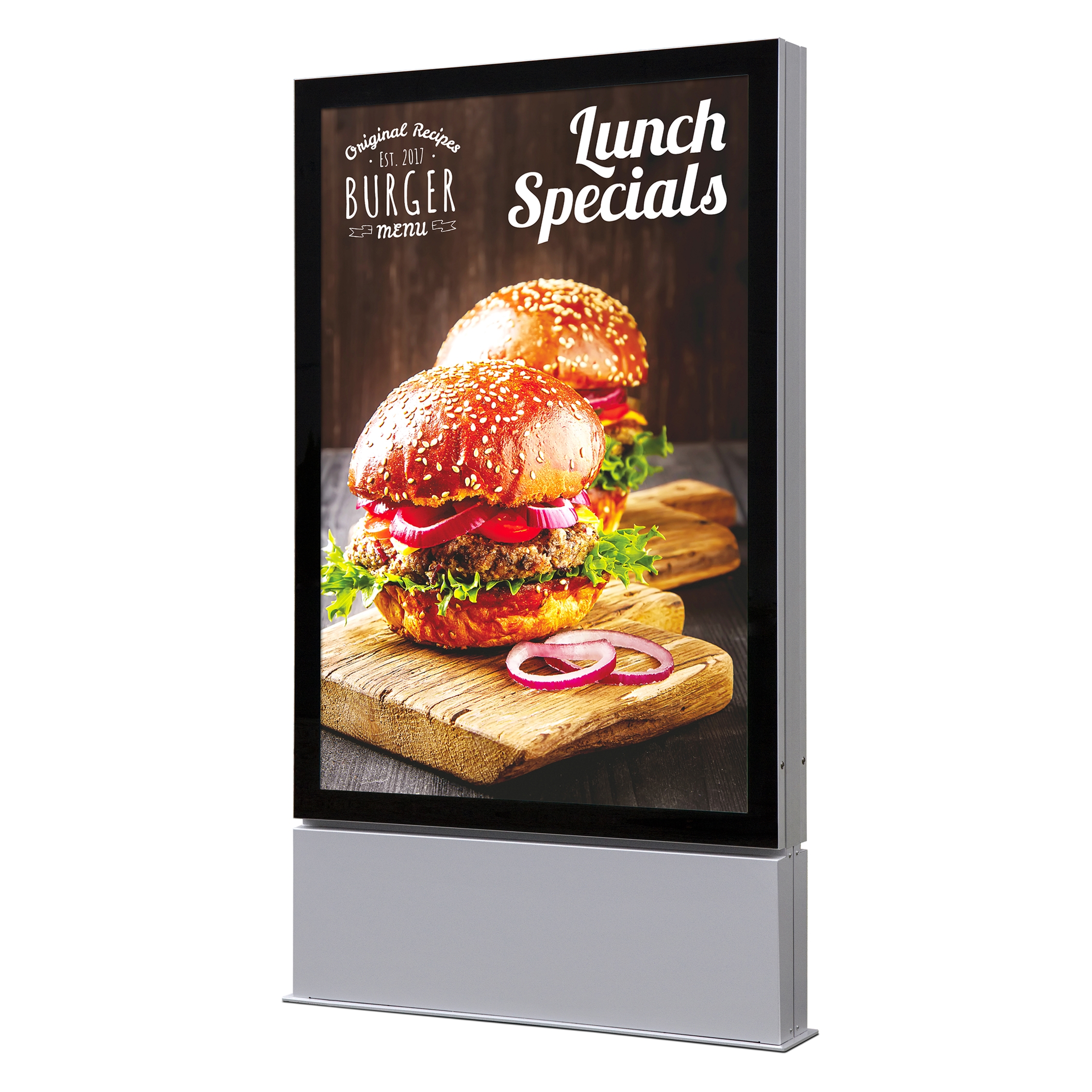 Premium utendørs dobbeltsidig LED skilt - 120x180cm
