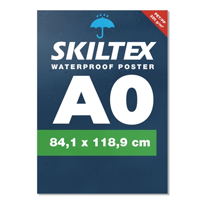 Vannfast plakat med eget trykk - A0