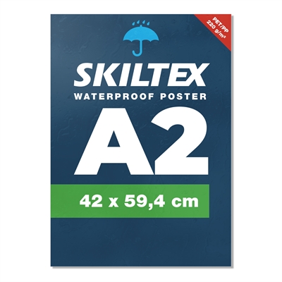 Vannfast plakat med eget trykk - A2
