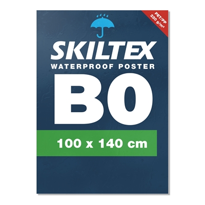 Vannfast plakat med eget trykk - B0 - 100x140 cm