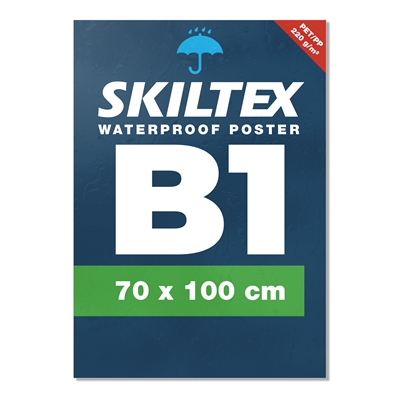 B1 - 70x100 cm plakat - Vannfast med eget trykk