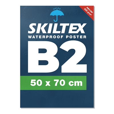 B2 - 50x70 cm plakat - Vannfast med eget trykk
