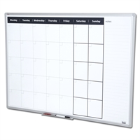 Whiteboard ukeplan tavle - 120x90 cm