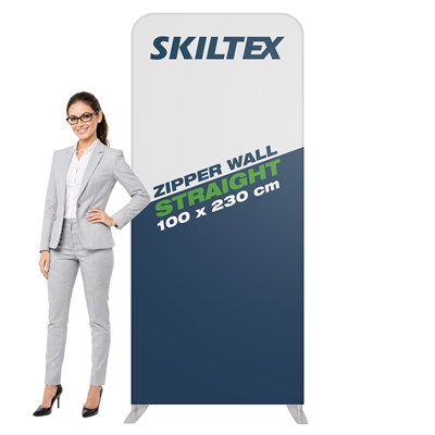 Zipper Wall Straight - 100x230 cm - Inkl. Trykk