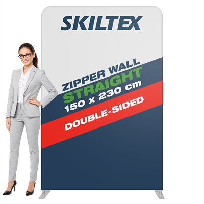 Zipper Wall Straight - 150x230 cm - Inkl. Dobbelsidig Trykk