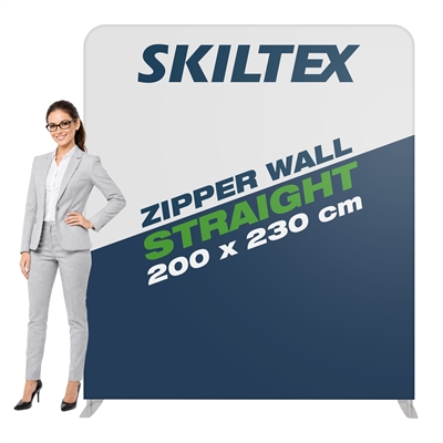 Zipper Wall Straight - 200x230 cm - Inkl. Trykk