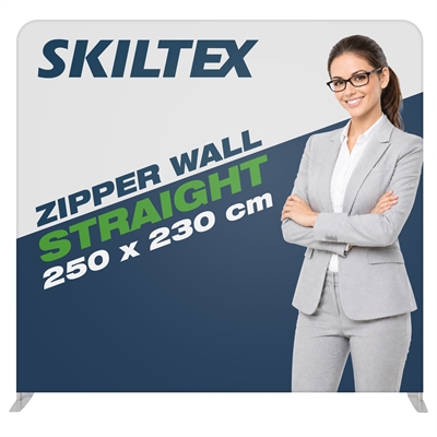 Zipper Wall Straight - 250x230 cm - Inkl. Trykk