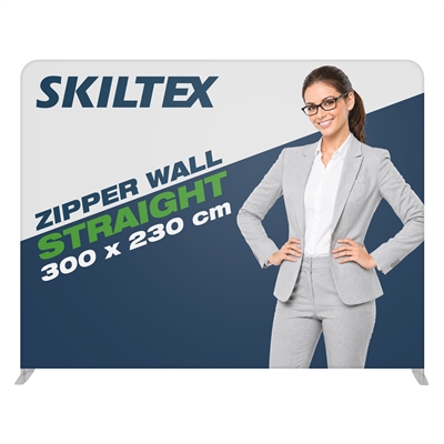 Zipper Wall Straight - 300x230 cm - Inkl. Trykk