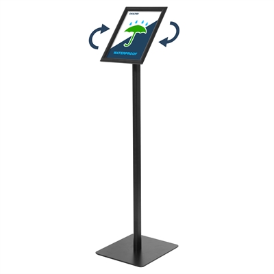 SKILTEX Sort Vanntett Infostand - A4