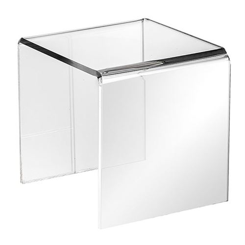 Akryl display podie i glassklar akryl med polerte kanter.