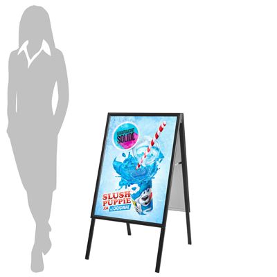 Alu-Sign INDOOR Svart A-bukk - 50x70 cm
