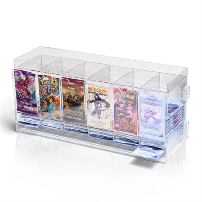6-roms Akryl TCG Booster Pakke Dispenser