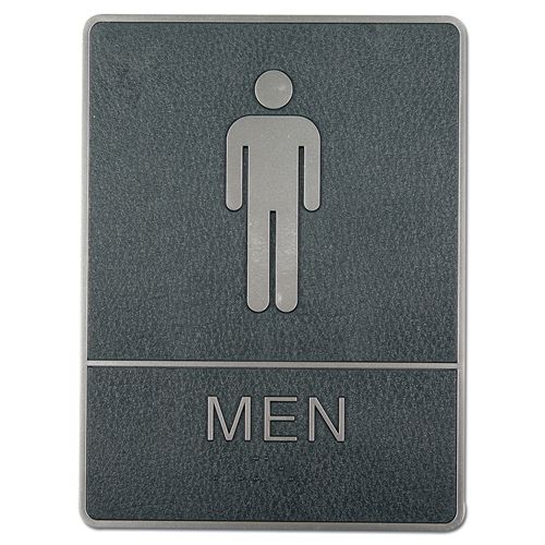 Braille toalett skilt med punktskrift - MEN