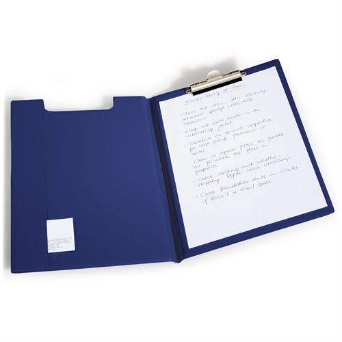 Durable A4 Skriveplate med deksel - Blå