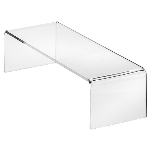Akryl display bro av glassklar akryl med polerte kanter