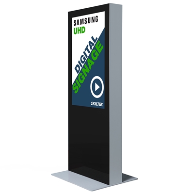 Dobbelsidig Digital Totem Skilt - Svart