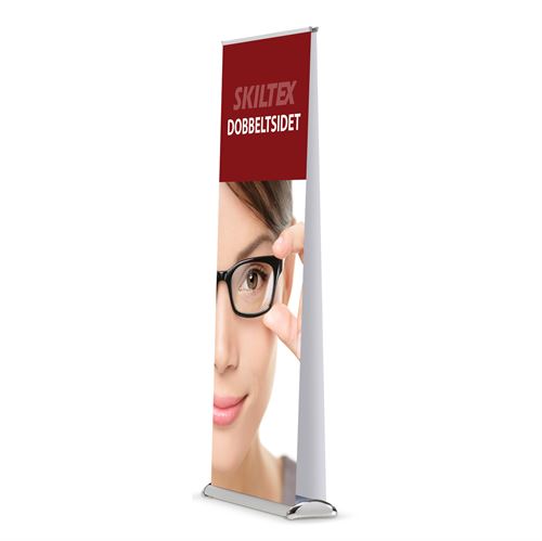 DOBBELTSIDIG Premium roll up banner inkl. Trykk - 85 x 200 cm