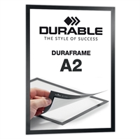 Selvklebende A2 Magnetramme - Duraframe® Sort