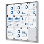 Economy innendørs whiteboard oppslagsskap - 12xA4