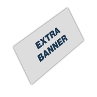 Ekstra banner til Zipper Wall Straight - 250x230 cm - Inkl. trykk på begge sider