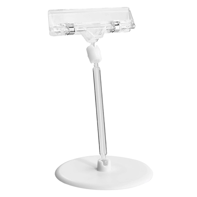 Fleksy 80 mm - Prisskiltholder med stang til bord