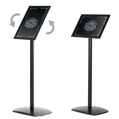 Menupro Sort Kridttavle Infostativ