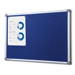 Oppslagstavle blå filt - 60x45 cm
