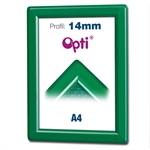 Grønn A4 Opti Color klikkramme  - 14mm profil