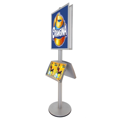 ProStand 7 - Dobbelsidig plakatstand med brosjyreholder - 50x70cm