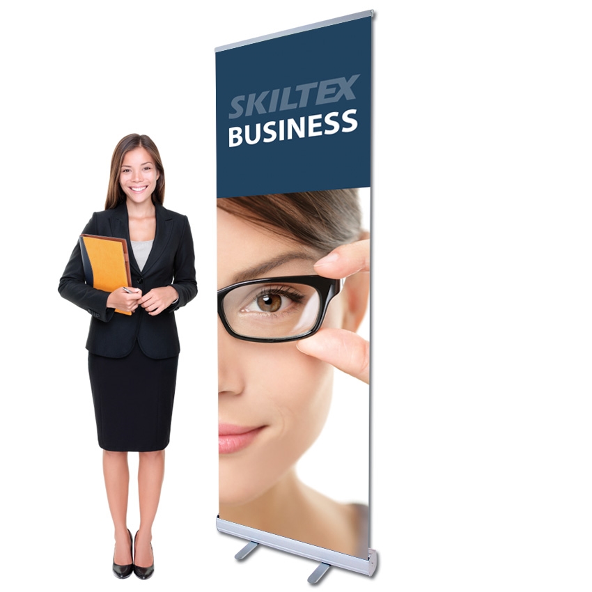 BUSINESS roll up banner inkl. Trykk - 60 x 200 cm