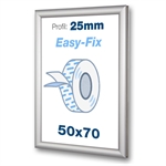 EasyFix Selvklebende klikkrammer med 25mm profil - 50x70 cm