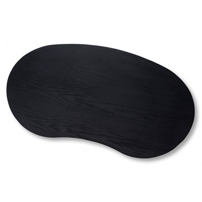 Svart bordplate til kidney messedisk