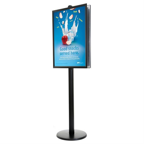 Dobbelsidig plakatstativ med tung fot
