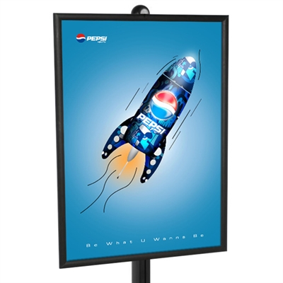 Sorte ProStand Klikkrammer 30 mm - til ProStand Displays